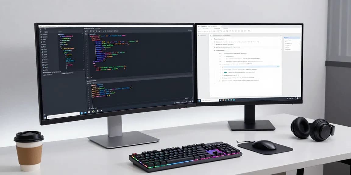 Gi8 software development tools showcased in a modern workspace.
