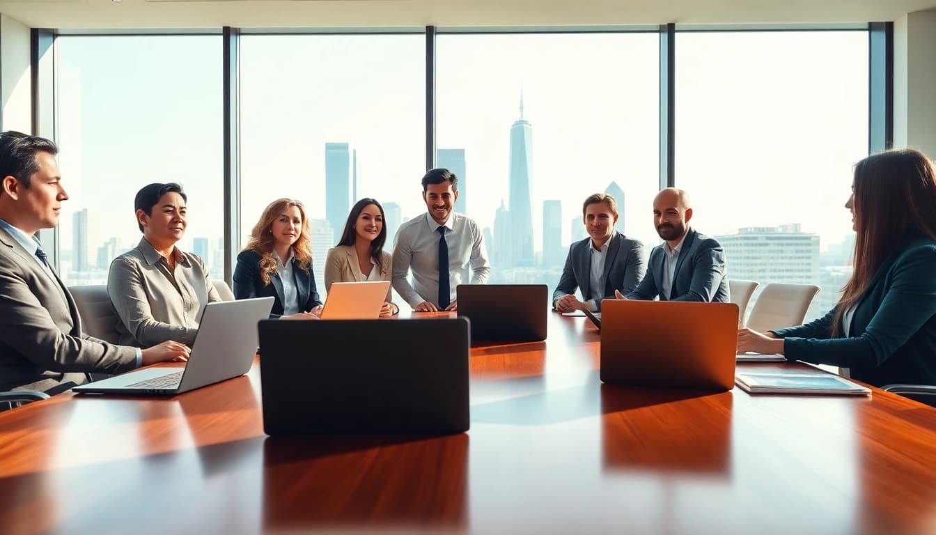 Engage with Quickplus Business Consultants in a dynamic team meeting setting.