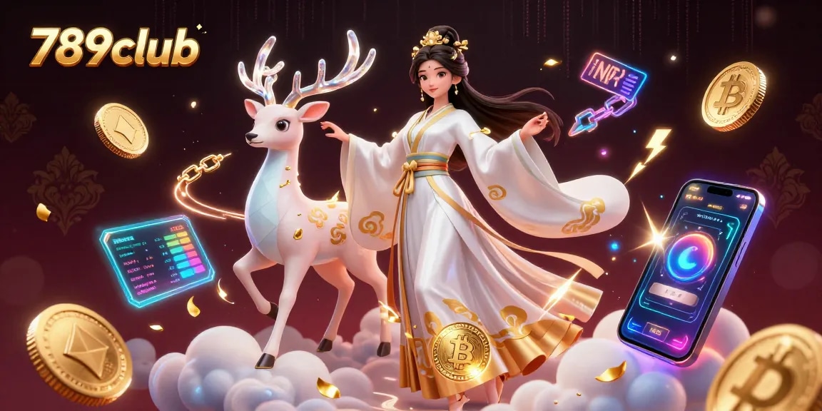 Engaging scene showcasing 789club with vibrant elements of casino gaming and cryptocurrency.