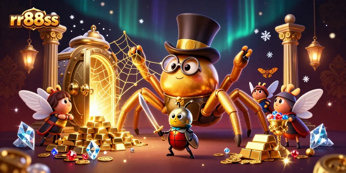 Experience thrilling gameplay at rr88ss with inventive characters in a vibrant casino scene filled with treasures.