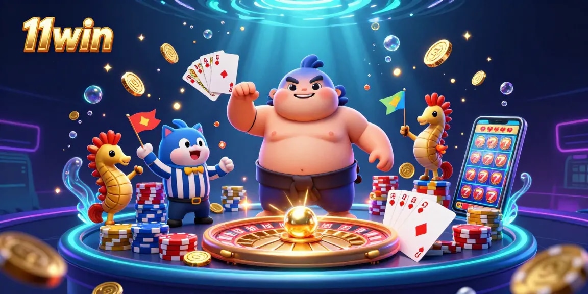 Engage with thrilling casino scenes featuring a unique fugu at 11win, encapsulating underwater gaming excitement.