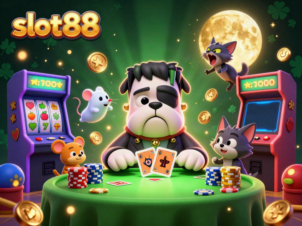 Slot88 menawarkan pengalaman bermain yang mendebarkan dengan karakter kasino yang unik dan slot bertema petualangan.