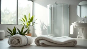 Elegante sonni Duschkabine 100x100 in modernem Badezimmer, persönlich gestaltet für Wohlfühlatmosphäre.