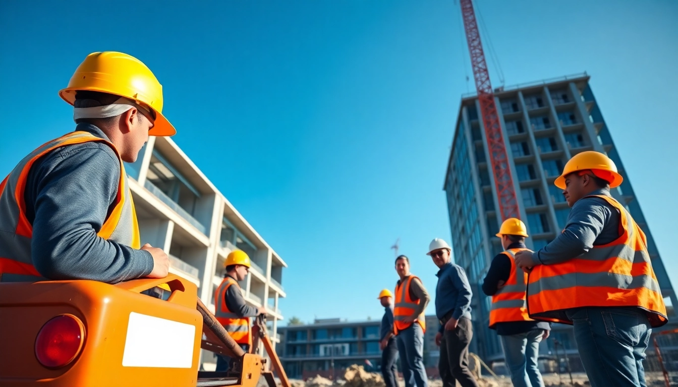 New Jersey Commercial General Contractor team working diligently on a commercial building project.