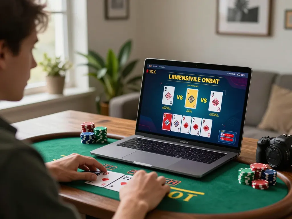 Engaging in online blackjack at home while exploring lc88 bio platform for strategic gaming.