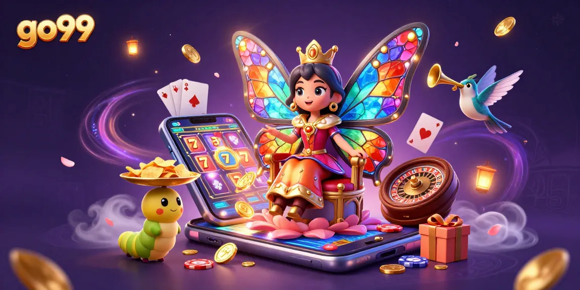 Play exciting slot games with stunning visuals and the go99 interactive design featured in this illustration.