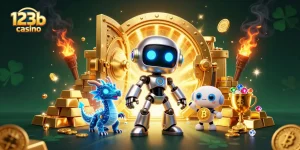 Experience thrilling gameplay at 123b casino with vibrant 3D characters and riches on display.