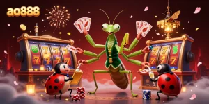 Experience thrilling gameplay at ao888 with a vibrant scene featuring a unique casino environment filled with excitement.