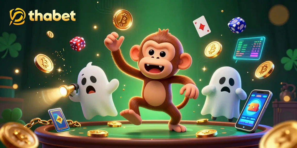 Engage with the exhilarating thabet casino experience featuring a mischievous monkey and a curious puppy.